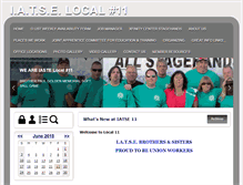Tablet Screenshot of iatse11.org